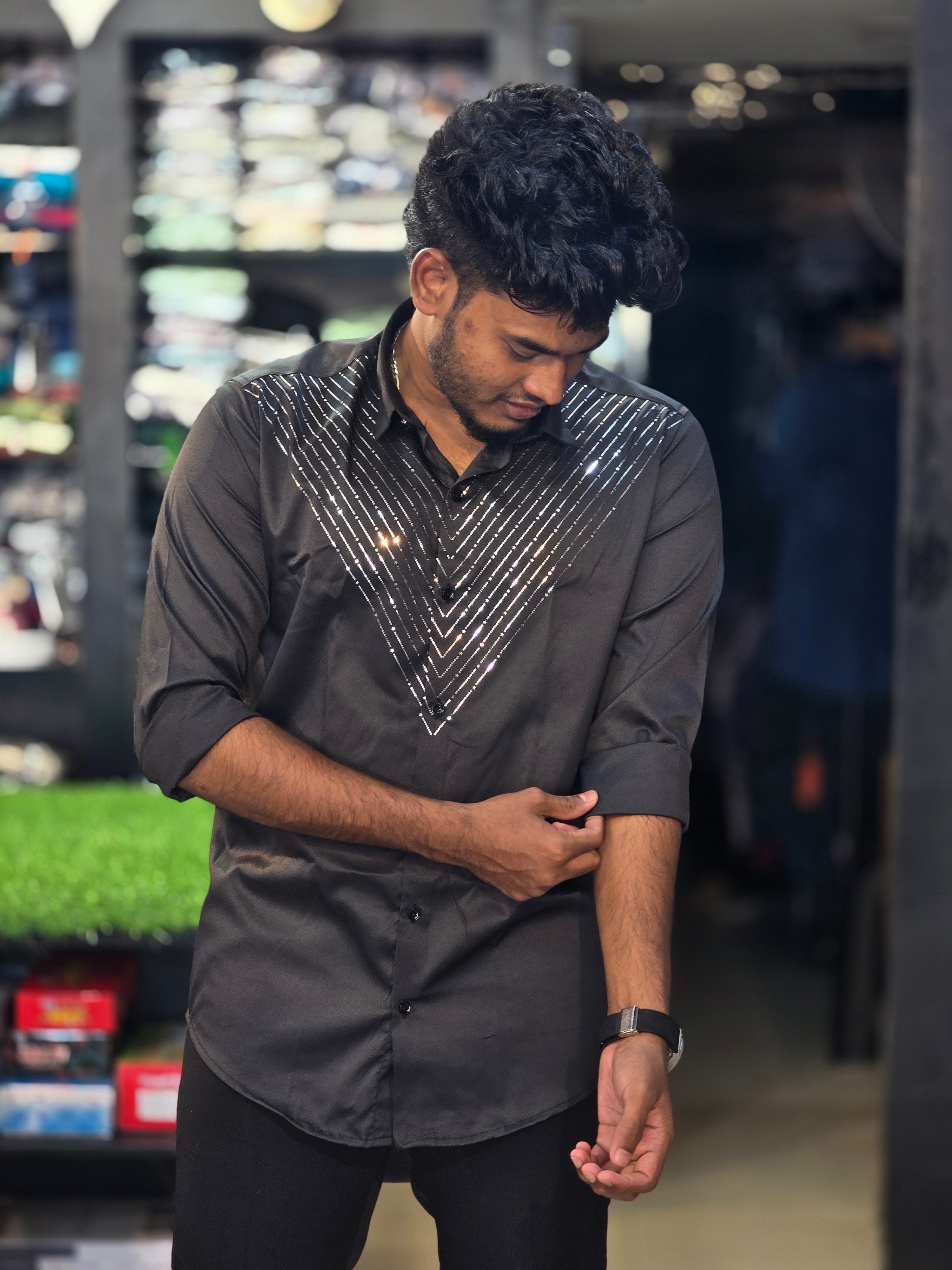 Designer Stone Shirt 3 - Black