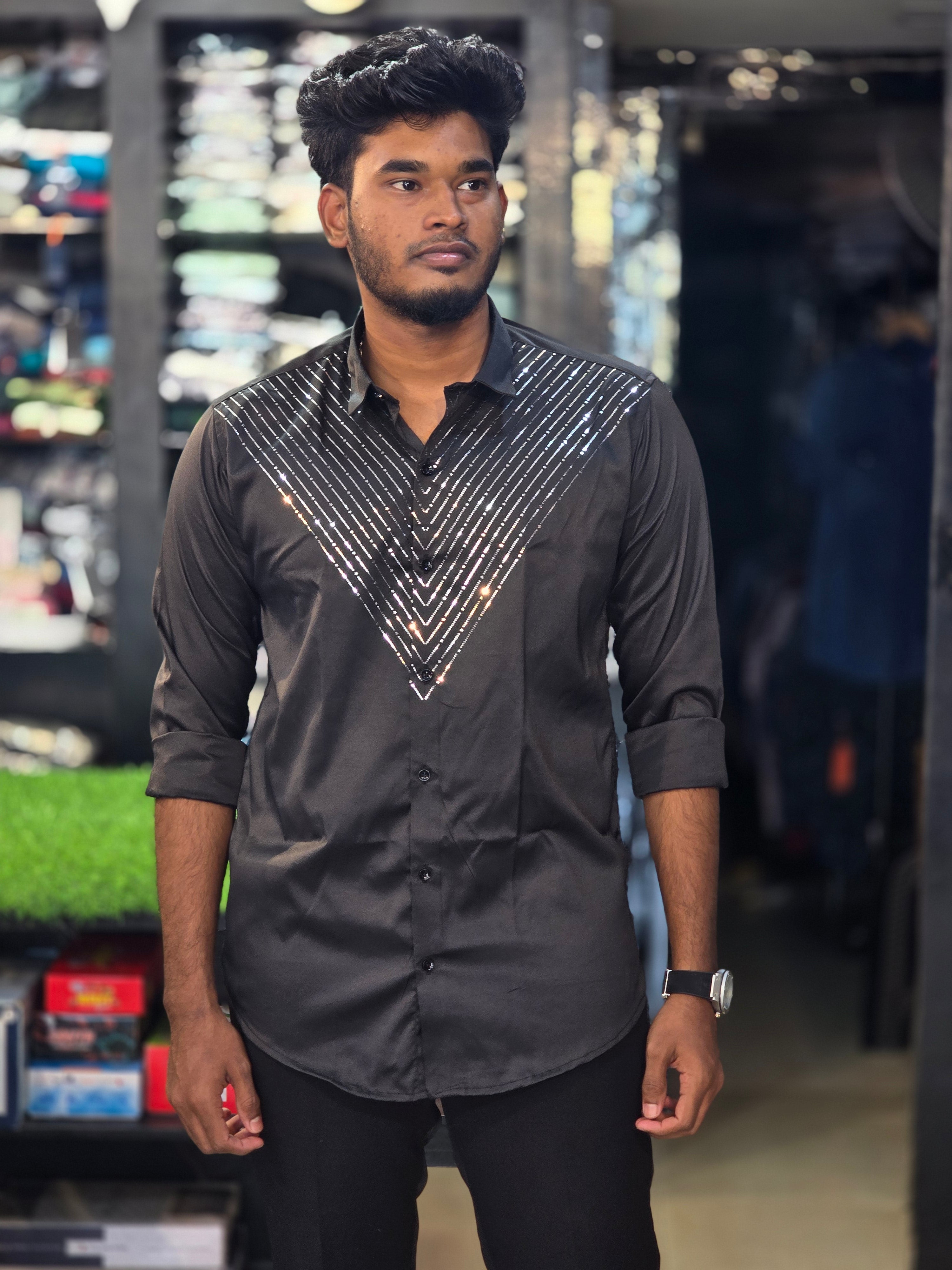 Designer Stone Shirt 3 - Black