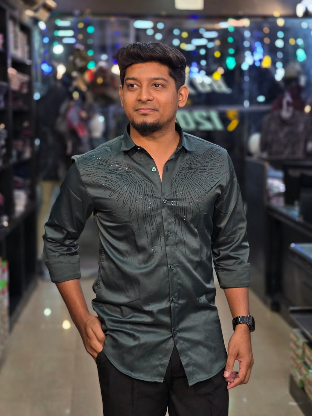 Wing Stone Shirt 7 - Green