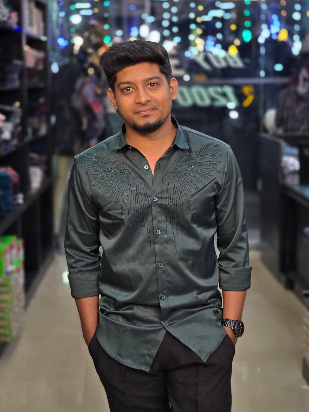Wing Stone Shirt 7 - Green