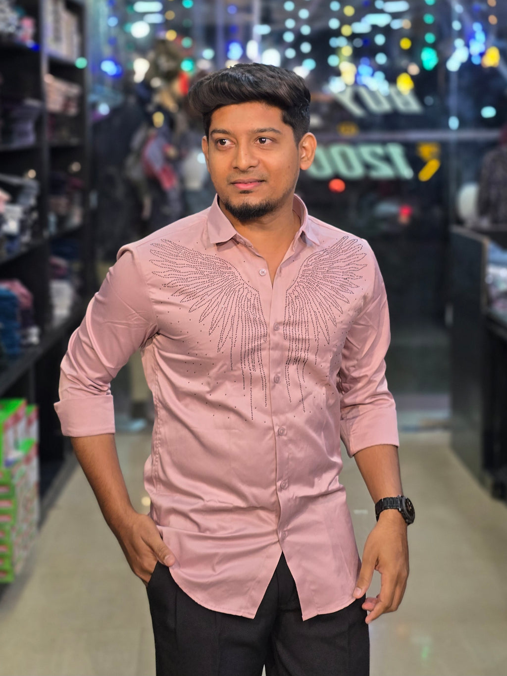 Wing Stone Shirt 7 - Baby Pink