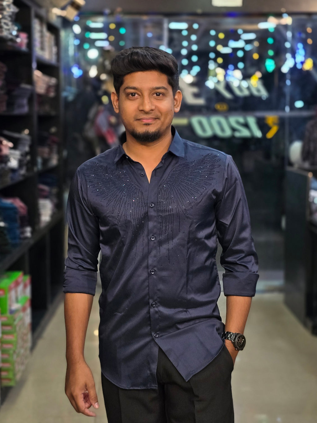 Wing Stone Shirt 7 - Navy