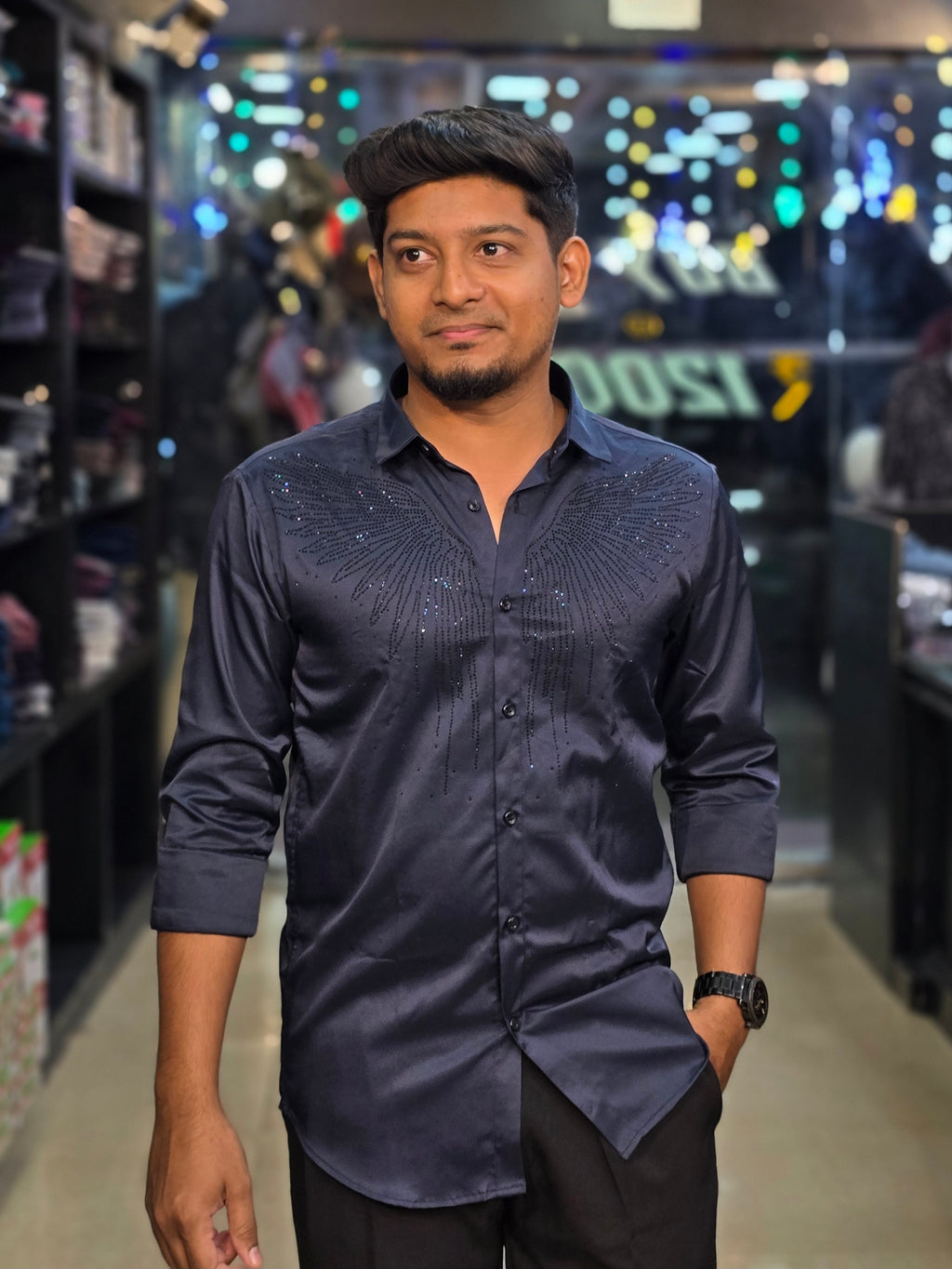 Wing Stone Shirt 7 - Navy