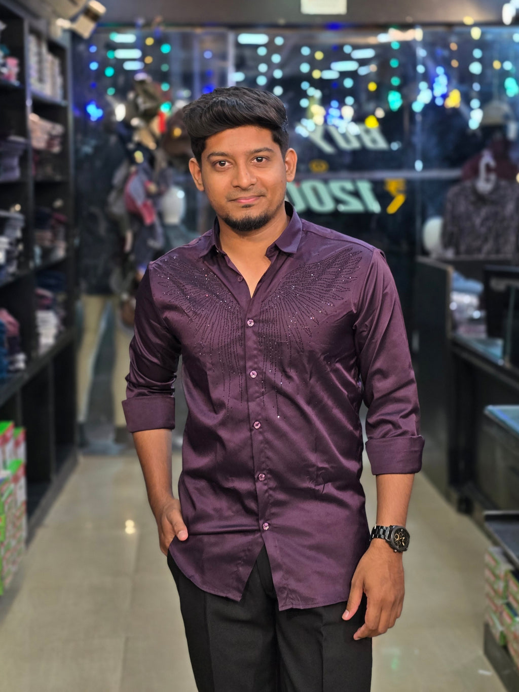 Wing Stone Shirt 7 - Purple