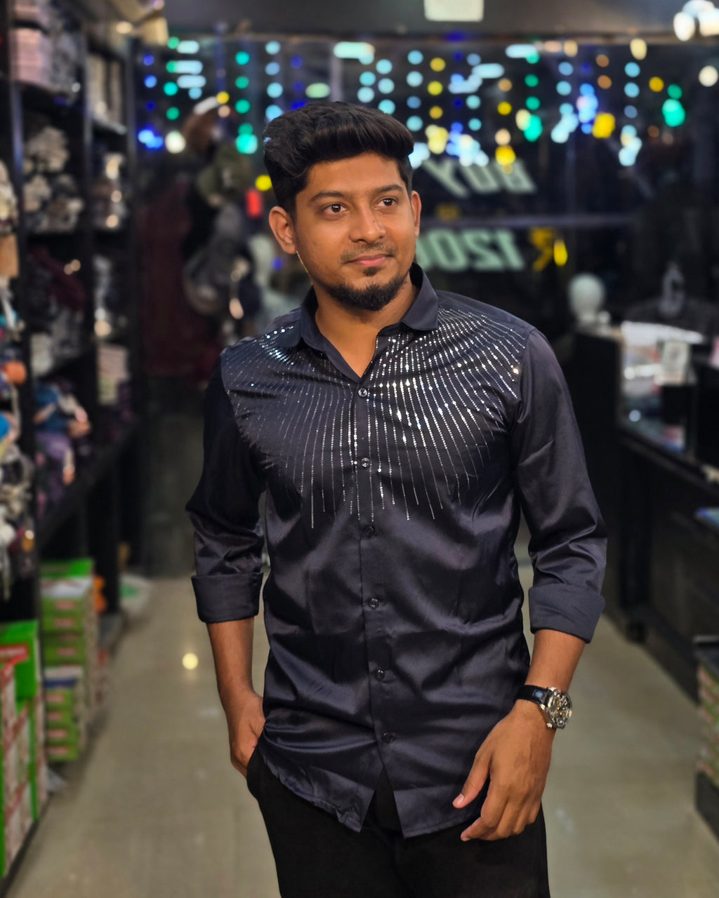 Stone Shirt 2 - Navy Blue