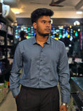 Formal Liquid Shirt - Pastal Blue